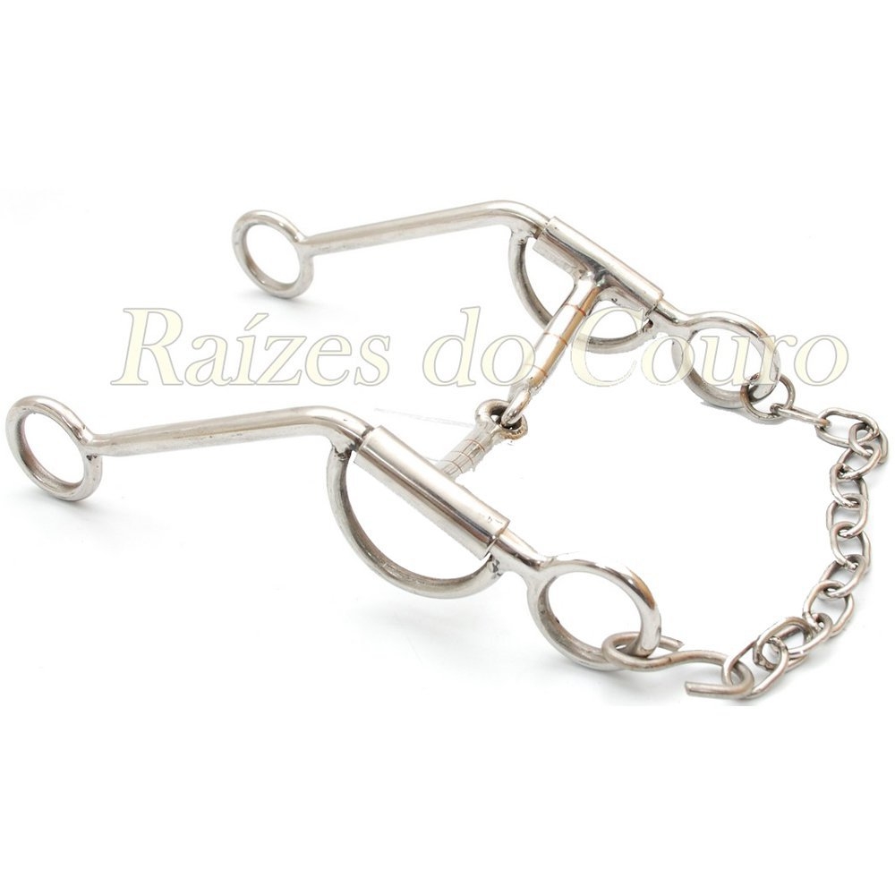 Bridão 4 Rédeas Partido Inox Rc2538