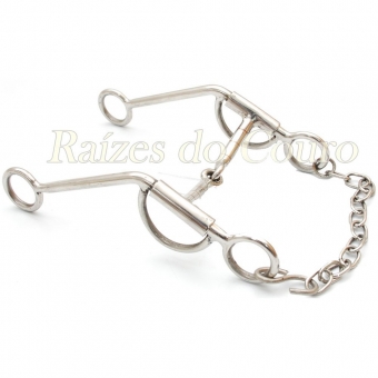 Bridão 4 Rédeas Partido Inox Rc2538