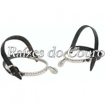 Espora Escamada Serrilhada Inox Rc2303