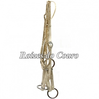 Cabresto De Couro Cru Inox Rc3012