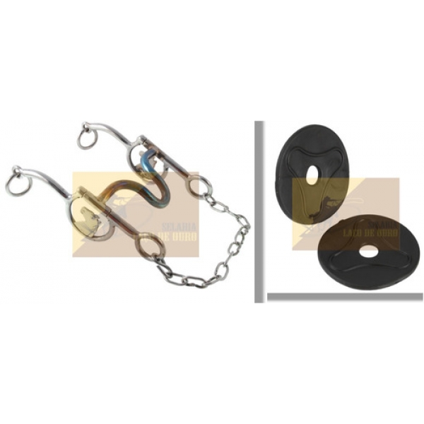 Freio Cavalinho Inox + Protetor De Borracha Imperdível