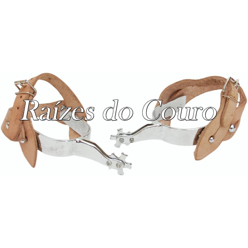 Espora Rodeio Boi Longa Niquelada Rc2307