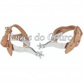 Espora Rodeio Boi Longa Niquelada Rc2307