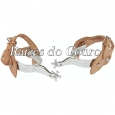 Espora Rodeio Boi Longa Niquelada Rc2307