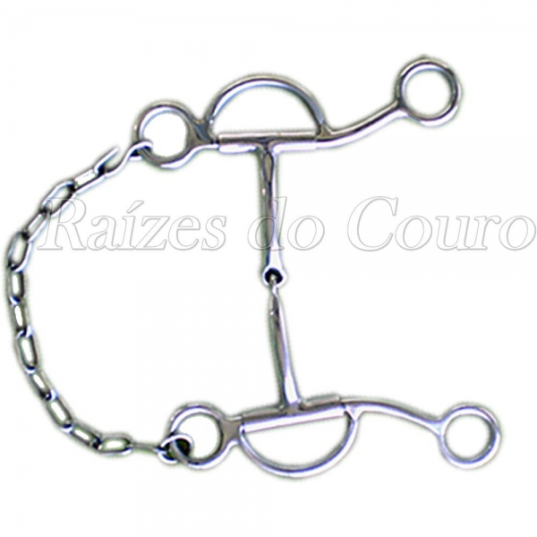 Bridão Quarto De Milha 04 Rédeas Inox Rc2805