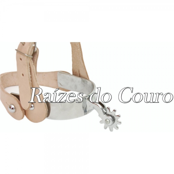 Espora Quarto De Milha Curta Niquelada Rc2306