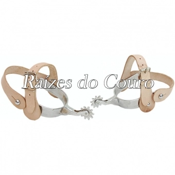 Espora Quarto De Milha Longa Niquelada Rc2309