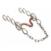 Freio Bridao 5 Argolas Aço Inox Reforçado Bocal Cobre Cavalo