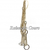 Cabresto De Couro Cru Inox Rc3012