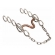 Freio Bridao 5 Argolas Aço Inox Reforçado Bocal Cobre Cavalo
