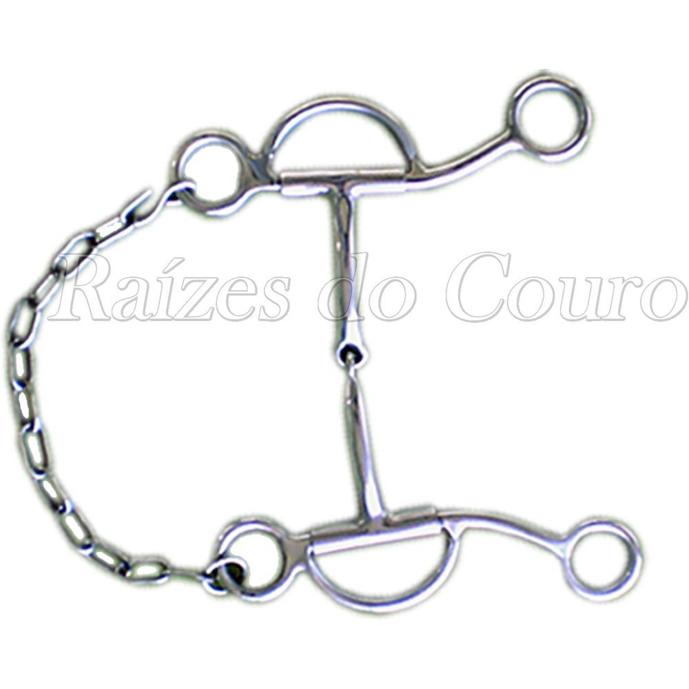 Bridão Quarto De Milha 04 Rédeas Inox Rc2805