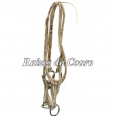 Cabresto De Couro Cru Inox Rc3012
