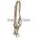 Cabresto De Couro Cru Inox Rc3012